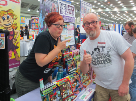 Me and the amazing Dawn Griffin! She just wrapped up her long-running webcomic Zorphbert and Fred! Check out her work at http://dawngriffinstudios.com/